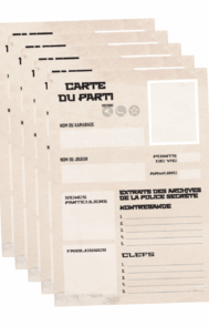 Fiches de personnage Star Marx